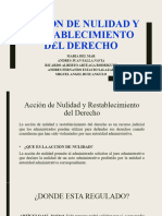 Accion de Nulidad y Restablecimiento Del Derecho