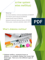 Endocrine System (Diabetes Mellitus)