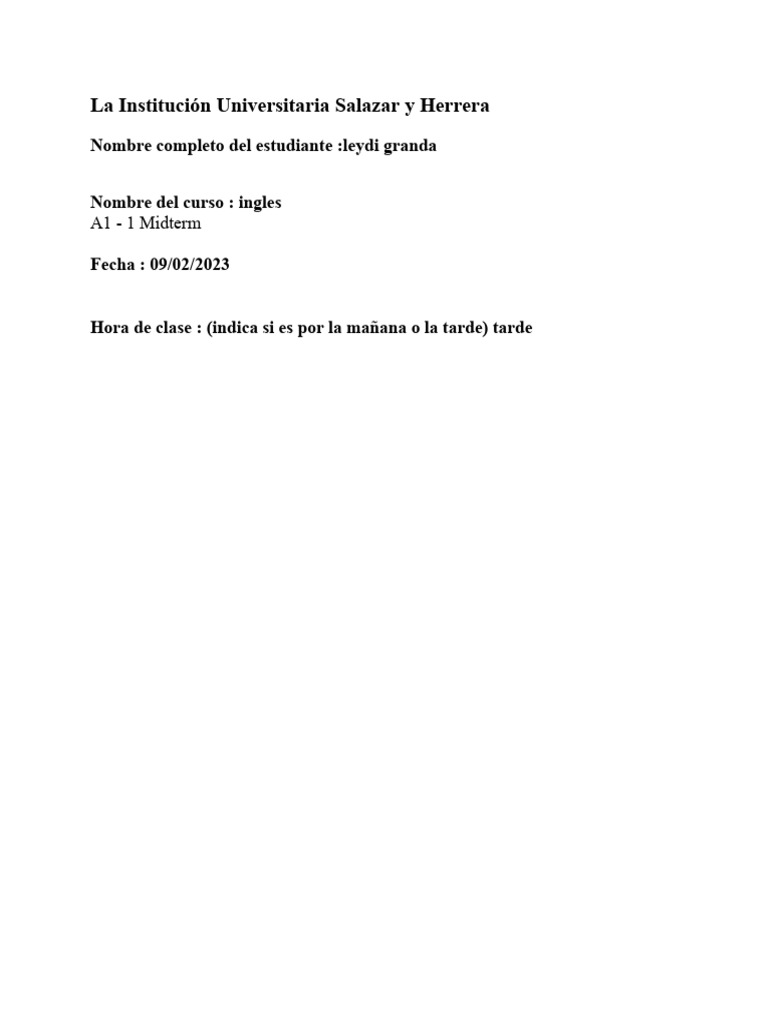 Template A1 1 Midterm Pdf Language Arts Discipline