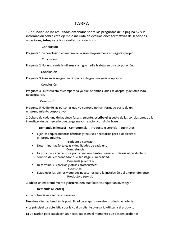 Resultados de un Emprendimiento Familiar | PDF | Iniciativa empresarial ...