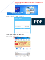 HƯỚNG DẪN SỬ DỤNG APP THANH NIÊN VIỆT NAM ĐỂ KHAI BÁO THÔNG TIN