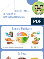 Aralin 2 - Nutrisyon at Healthy Habits Sa Panahon NG Pagbibinata o Pagdadalaga