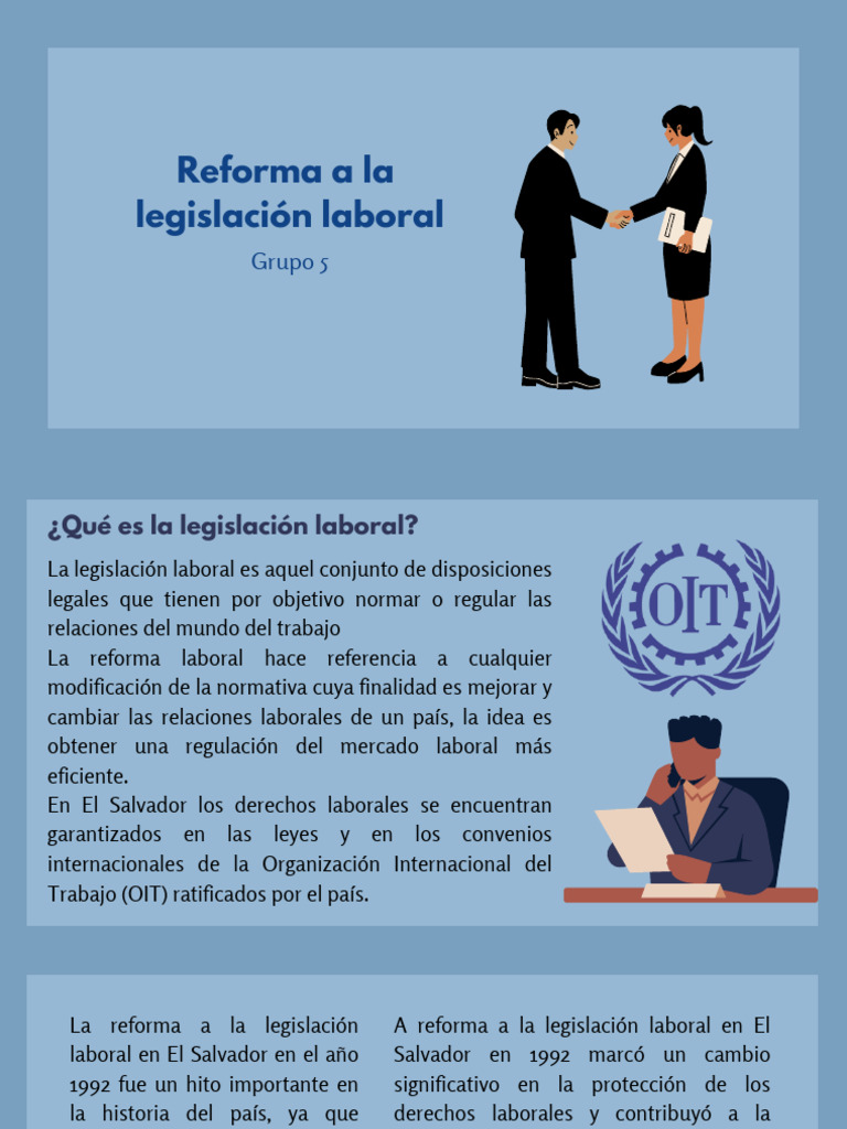 Reforma Laboral en El Salvador 1992 | PDF | Derecho laboral | Sindicato
