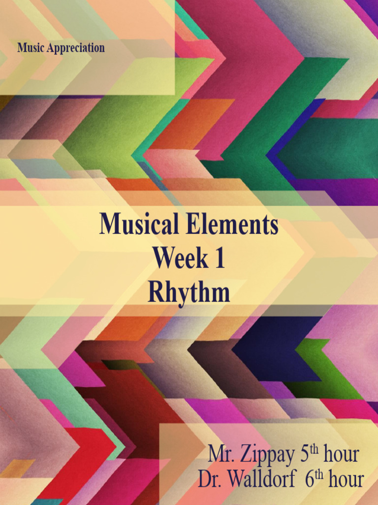 Week 1 elements of music rhythm scott pdf
