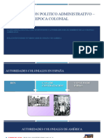 Organización Político Administrativo - Epoca Colonial