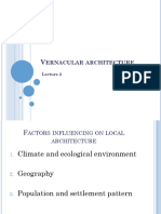 Vernacular Architecture - Influencing Factors