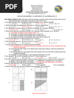 Math 8 Second Quarterly Assessment