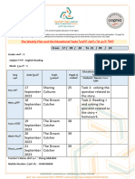 The Weekly Plan and the Educational Tasks ةيميلعتلا ماهملاو ةيعوبسلاا ةطخلا