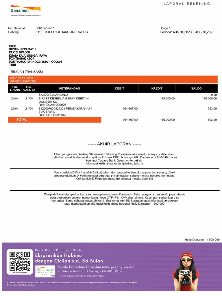 E-Statement Bank (EREK) - 20230907 - 072438 - 0000 | PDF