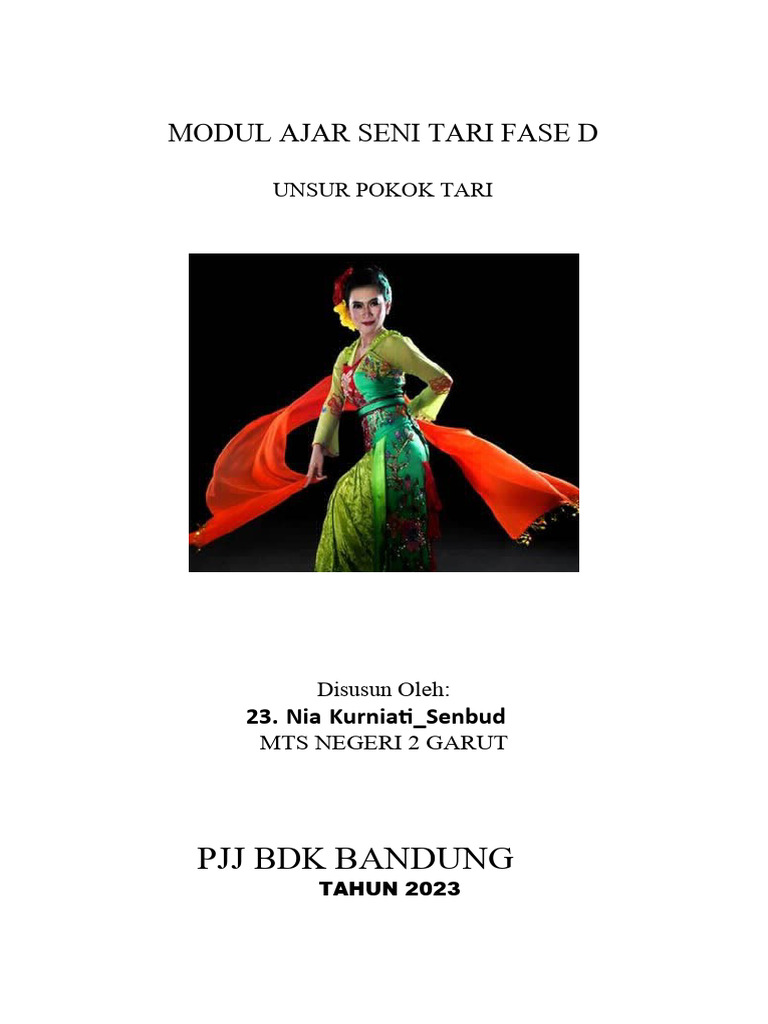 Modul Ajar Seni Tari Kelas 7 Fase D | PDF | Karier & Perkembangan