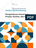 1 - Berkembang - Pengetahuan Numerasi Proses, Konten, Dan Konteks