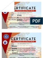 Certificate of Participation BFP