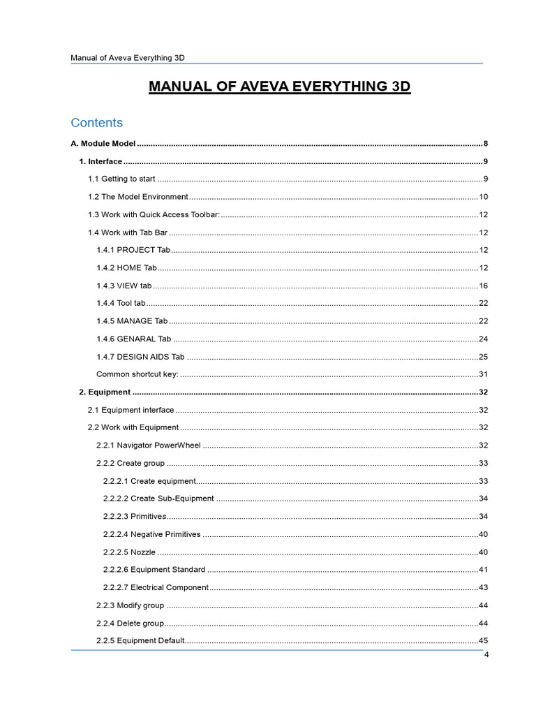 Aveva E3D User Manual Overview | PDF | Rotation Around A Fixed Axis ...