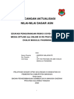 Edukasi Pengurangan Risiko Covid-19 Melalui Media Offline Dan Online Di Rs Pratama DR - Abd Chalik Masulili Pagimana