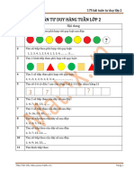 175 Bài Toán Tư Duy Hàng Tuần Lớp 2