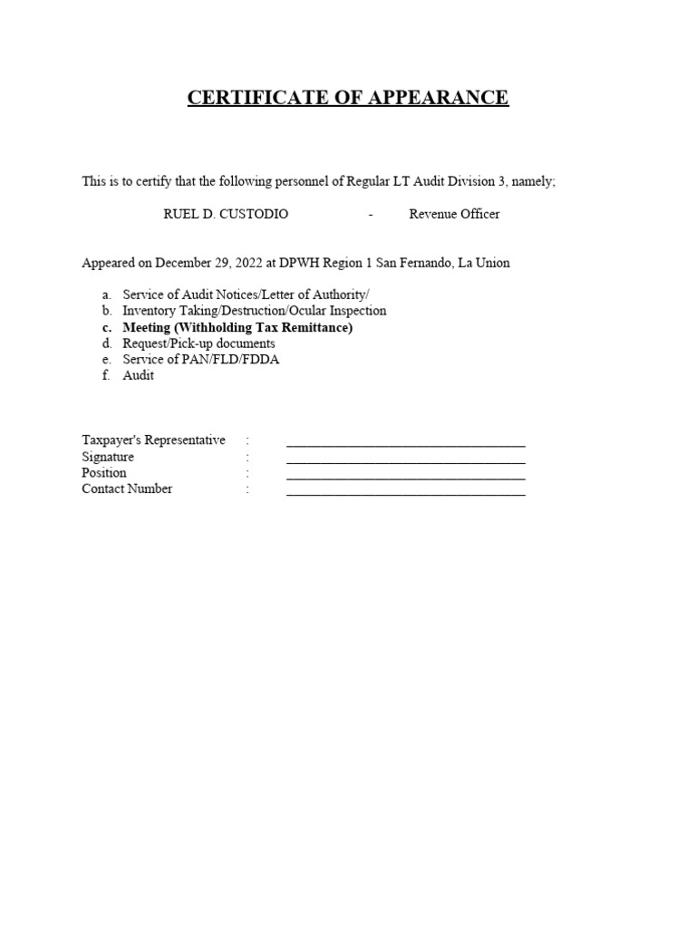 Dpwh Pdm Sample
