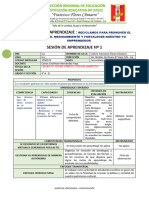 Sesión de Aprendizaje de Comunicación 10