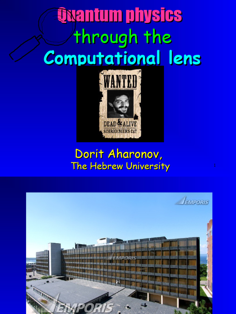 Aharonov pdf quantum computing computational complexity theory
