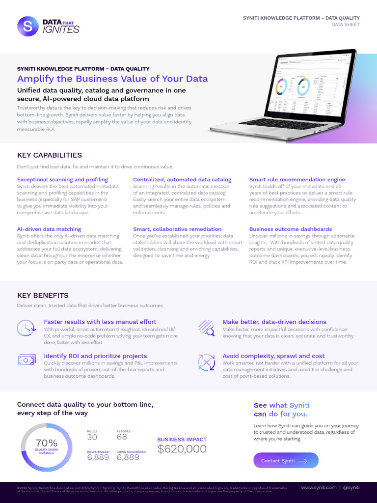 Data Sheet - Data Quality | PDF | Data Quality | Metadata