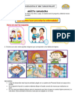 Ficha de Trabajo de P.S. - 1° Grado 2022