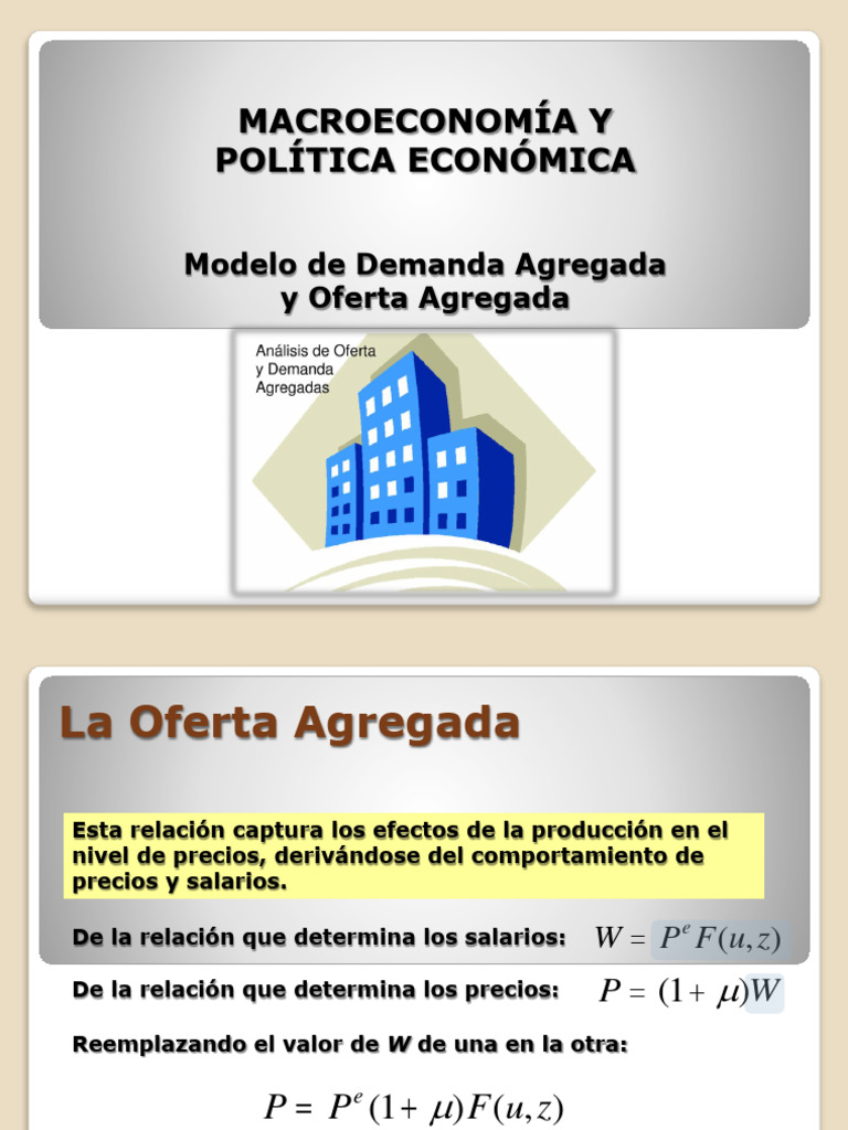 7 Modelo de Demanda Agregada y Oferta Agregada | PDF | Precios | Oferta ...