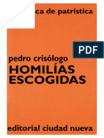 PEDRO CRISÓLOGO - Homilías Escogidas