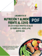 Lineamientos de Nutrición y alimentación frente al COVID-19