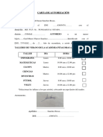 Carta de Autorización (G)