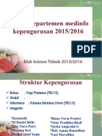 Proker Departemen Medinfo Kepengurusan 2015