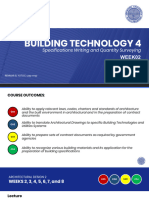 Building Technology 4 Week 2