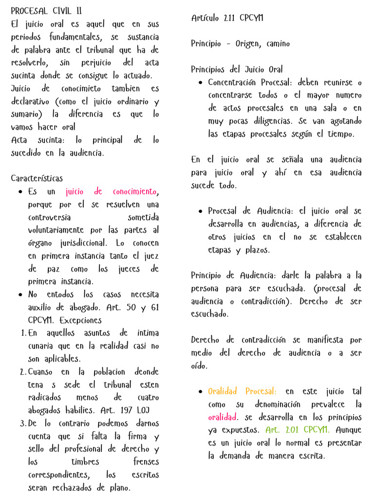 Derecho Procesal Civil II | PDF | Ley procesal | Demanda judicial