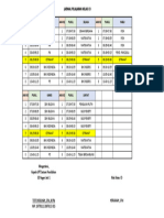 Jadwal Pelajaran Kelas 1D