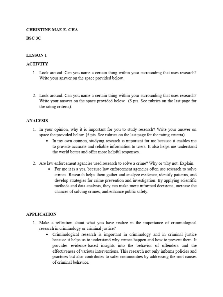 Crim 6 | PDF | Science | Methodology