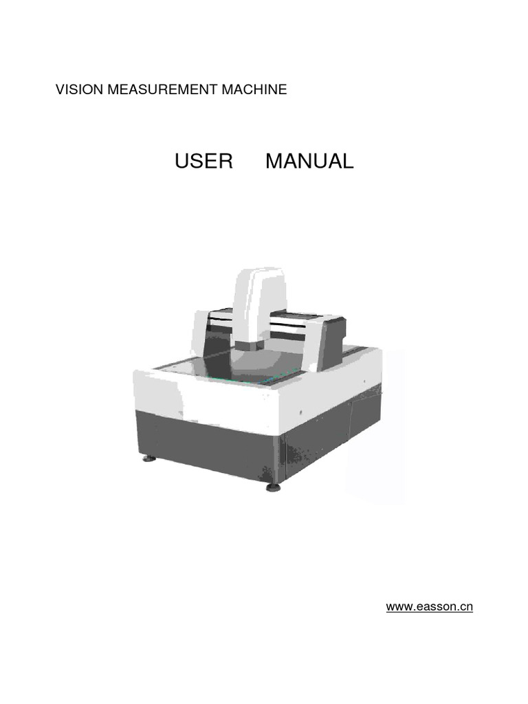 Vision Measurement Machine Manual | PDF | Camera | Numerical Control