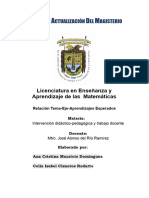 Relación Tema-Eje-Aprendizajes Esperados