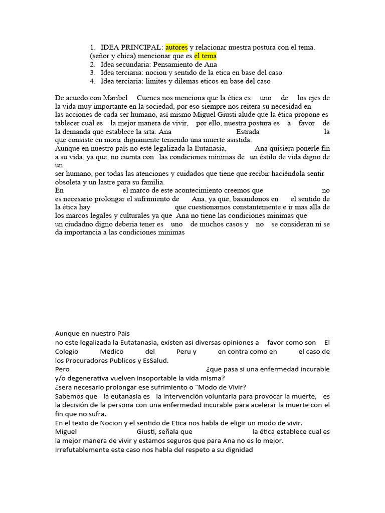 Idea Principal | PDF