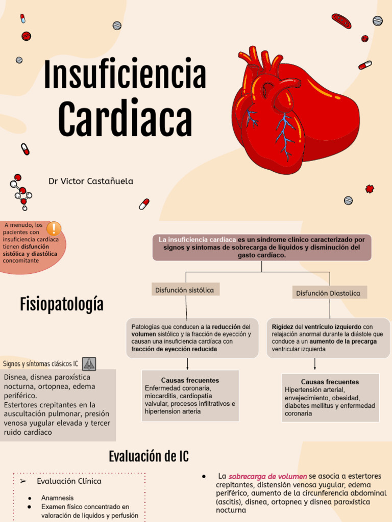 Fisiopatología de la Insuficiencia Cardíaca | PDF | Insuficiencia