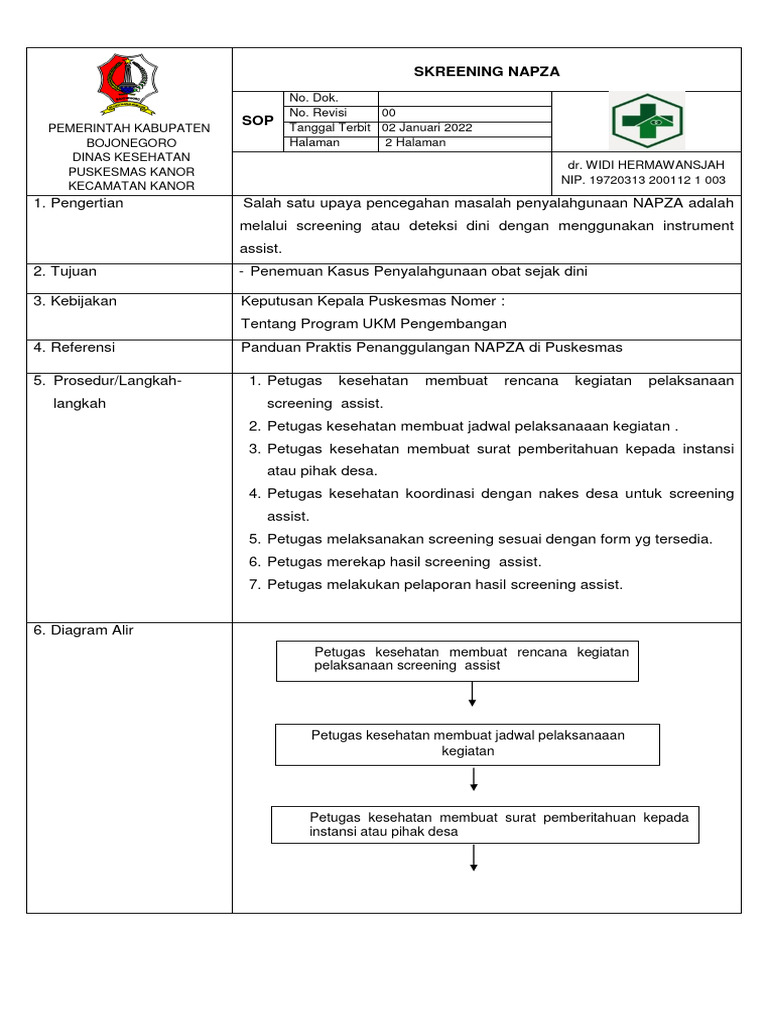Skrining Assist untuk Deteksi NAPZA | PDF | Sains & Matematika
