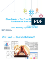 ChemSpider The Free Chemistry Database F