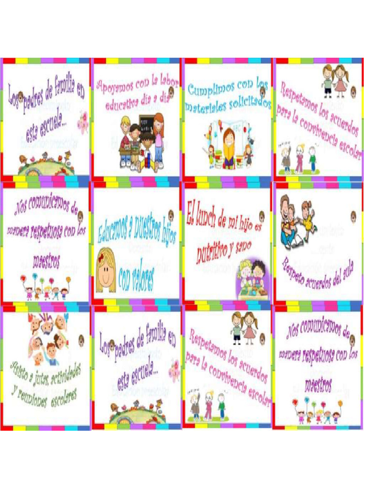 Acuerdos De Convivencia Escolar Pdf