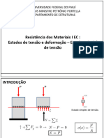 3.1 Estado Uniaxial de Tensão