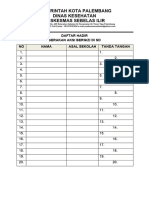 Daftar Hadir Aksi Bergizi Juni