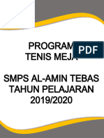 Ektrakurikuler Tenis Meja Tahun Pelajaran 2019-2020