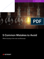 5 Common Mistakes To Avoid: When Buying A Low-Cost Oscilloscope