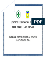 Register Penimbangan Balita Desa Mureu Lamglumpang: Puskesmas Indrapuri Kecamatan Indrapuri Kabupaten Aceh Besar