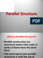 Toefl Lesson 27 Parallel Structures
