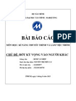 BÀI BÁO CÁO MÔN KỸ NĂNG THUYẾT TRÌNH VÀ LÀM VIỆC NHÓM