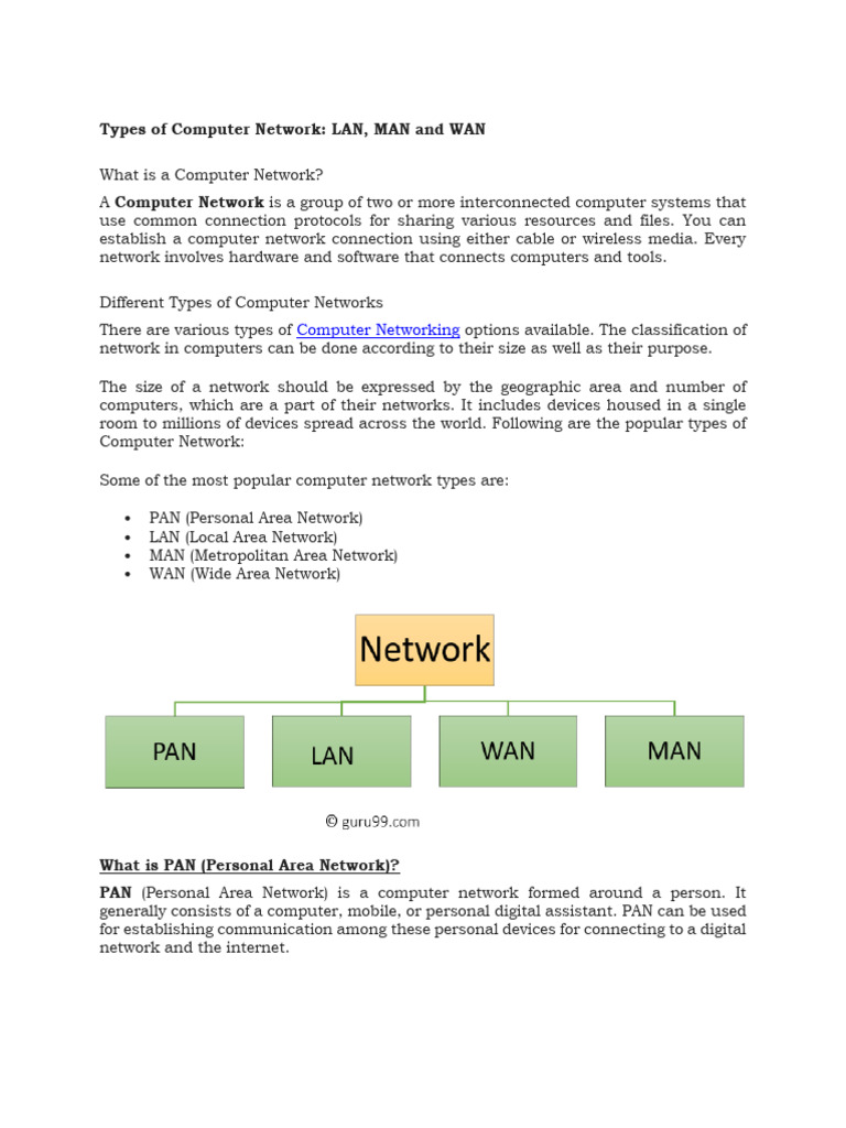 Network Notes PDF Computer Network Local Area Network