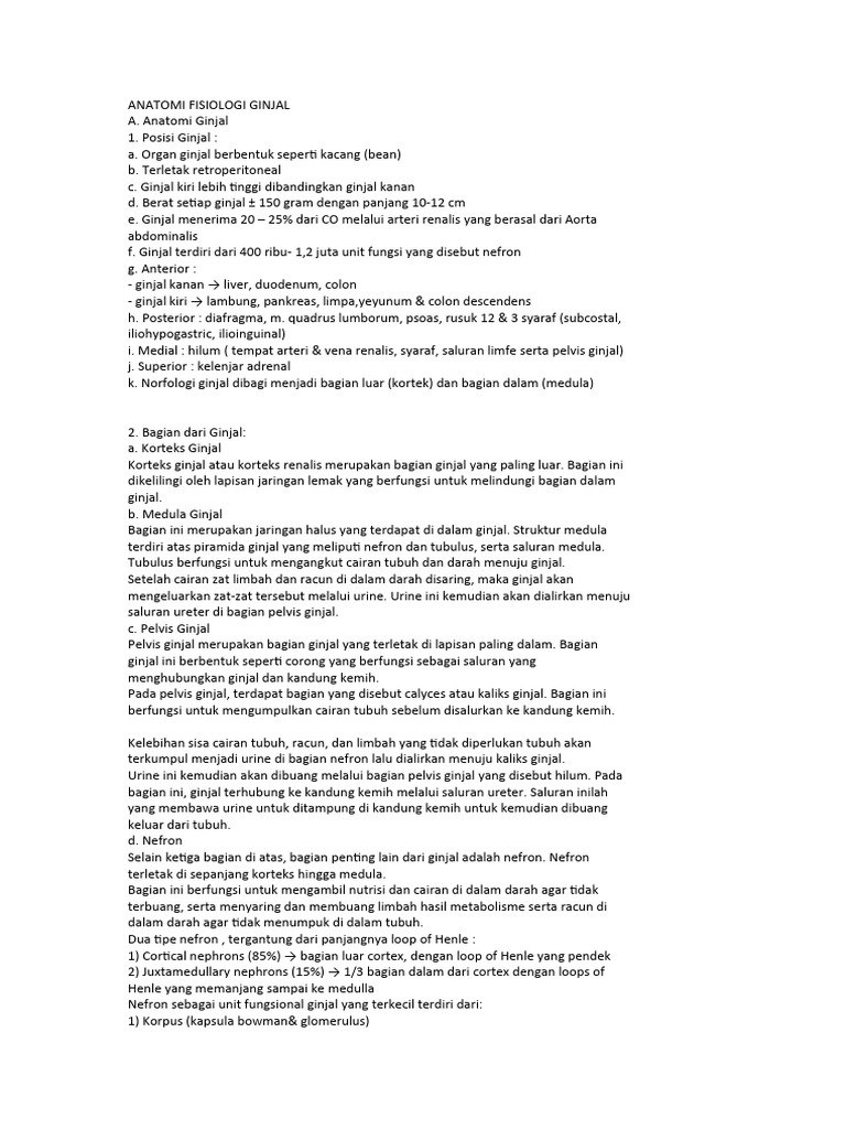 Anatomi Fisiologi Ginjal Pdf