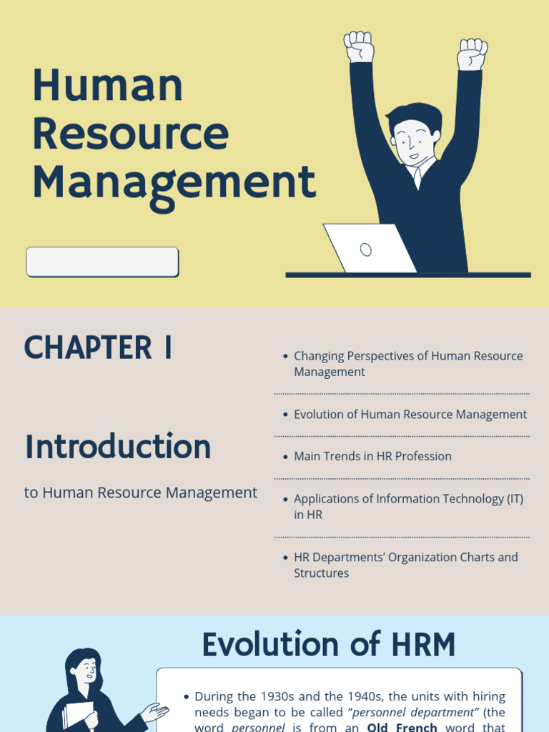 Evolution of Human Resource Management | PDF | Human Resource ...